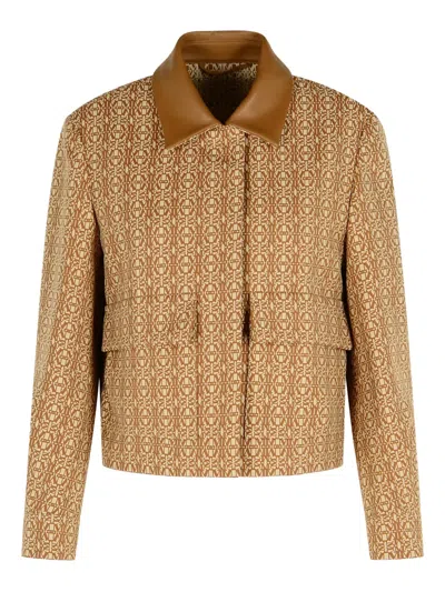 MAX MARA JACQUARD COTTON JACKET