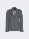 Max Mara Jacquard Jersey Blazer In Medium Grey