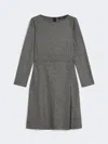 Max Mara Jacquard Jersey Dress In Gray