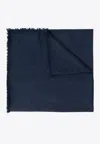 MAX MARA JACQUARD-KNIT WOOL BLEND SCARF