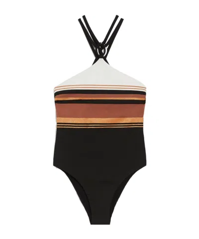 MAX MARA JACQUARD ONE-PIECE SWIMSUIT