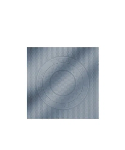 Max Mara Jacquard Silk And Wool Shawl In Blue