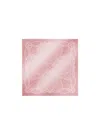 Max Mara Jacquard Silk Scarf In Pink