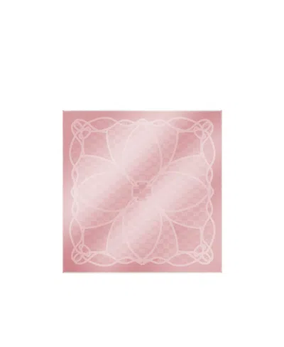 Max Mara Jacquard Silk Scarf In Pink