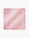 Max Mara Jacquard Silk Shawl In Pink