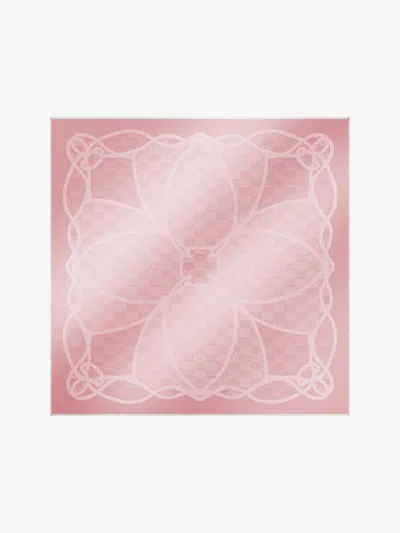 Max Mara Jacquard Silk Shawl In Pink