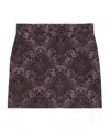 Max Mara Jacquard Technology Wool Miniskirt In Black
