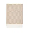 Max Mara Jacquard Wool Shawl In Nude