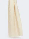 Max Mara Jacquard Wool Stole In White