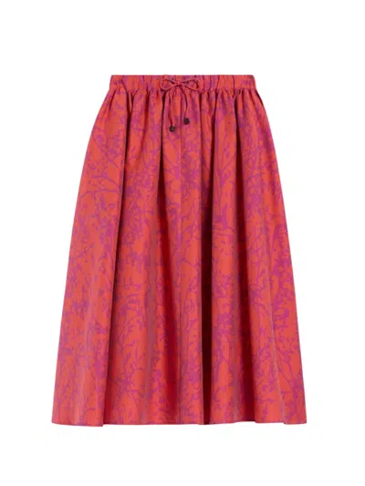 Max Mara Jacquarded Mini Skirt In Pink