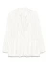 Max Mara Long-sleeved Suit Jacket In Weiss