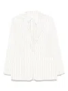 Max Mara Long-sleeved Suit Jacket In White