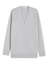 Max Mara Jane Wool And Cashmere Cardigan In Grey