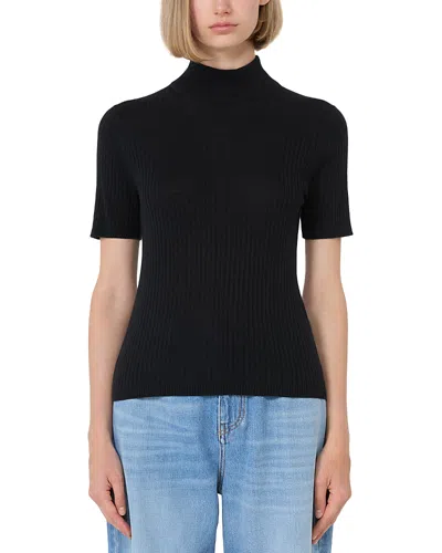 Max Mara Jangy Silk And Wool Sweater In Black
