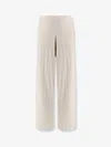 Max Mara Jardin Ribbed-knit Cashmere Sweatpants In White