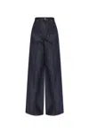 Max Mara Carmine High-rise Wide-leg Jeans In Blue