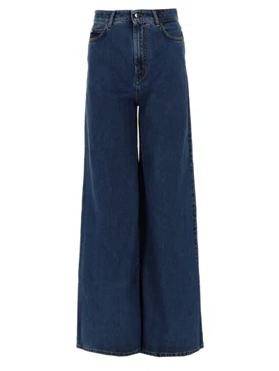 Max Mara Jeans "sarong" Dritto In Blue