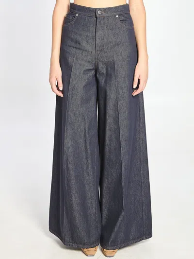 MAX MARA MAX MARA JEANS WIDE LEG IN DENIM
