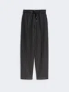 Max Mara Drawstring Trousers In Black