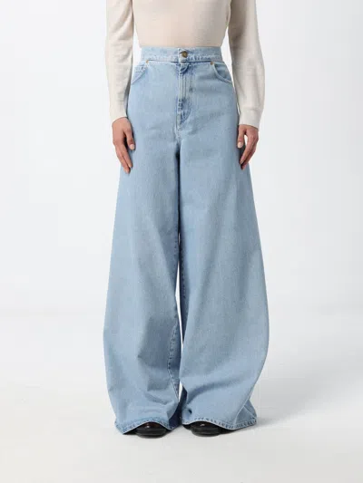 Max Mara Jeans Woman Color Blue In Multi