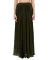 Max Mara Wool And Cashmere Crew-neck Sweater In Green