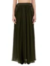 Max Mara Wool And Cashmere Crew-neck Sweater In Military Green