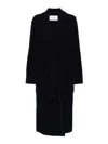 Max Mara Blue Jene Coat In Black