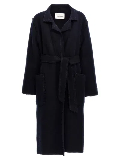 Max Mara Jene' Coat In Blue