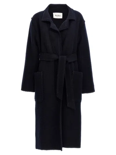 Max Mara 'jene' Coat In Blue