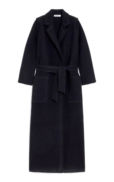 Max Mara Jene Coat In Blue