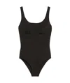 Max Mara Jersey Active-style Swimsuit In Black