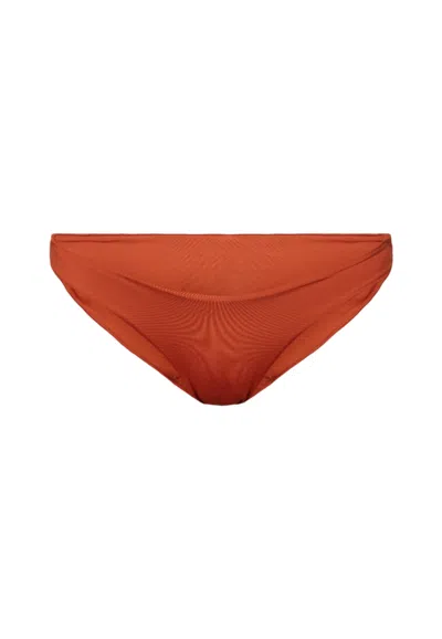 Max Mara Jersey Bikini Swimsuit In Brown
