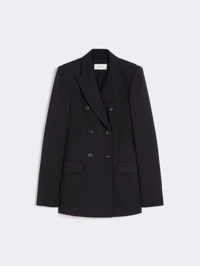 Max Mara Jersey Blazer In Black