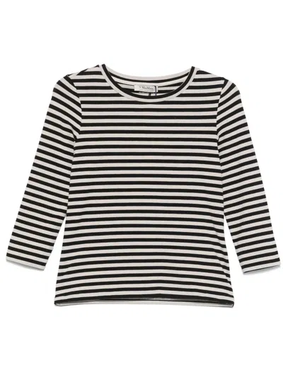 Max Mara Jersey Boat-neck T-shirt In Multi