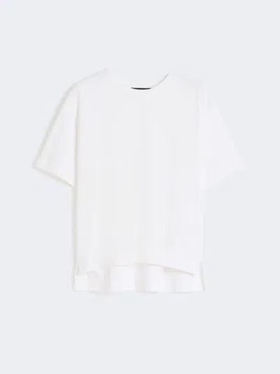 Max Mara Jersey Boxy T-shirt In White