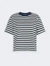 Max Mara Jersey Boxy T-shirt In Blue