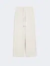 Max Mara Jersey Drawstring Trousers In White