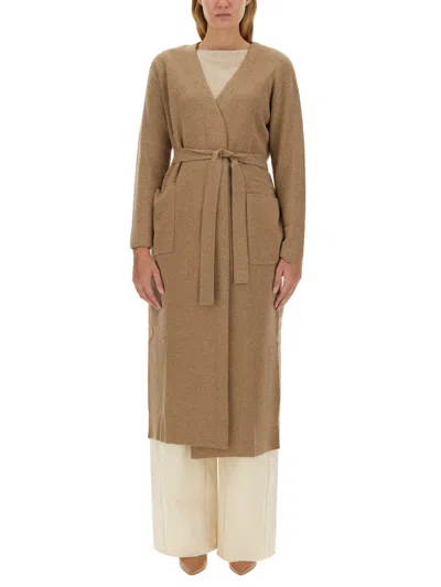 Max Mara Woman Coat Camel Size 8 Cashmere In Brown