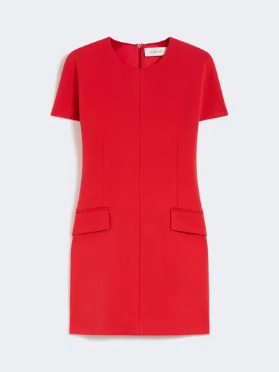 Max Mara Jersey Hourglass Dress In Orange