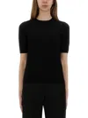 Max Mara Wool Crew-neck Sweater In Black
