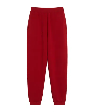 Max Mara Jersey Joggers In Red