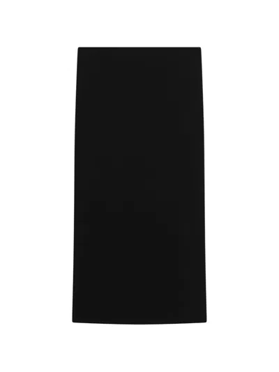 Max Mara Olivi Crepe Jersey Midi Pencil Skirt In Black