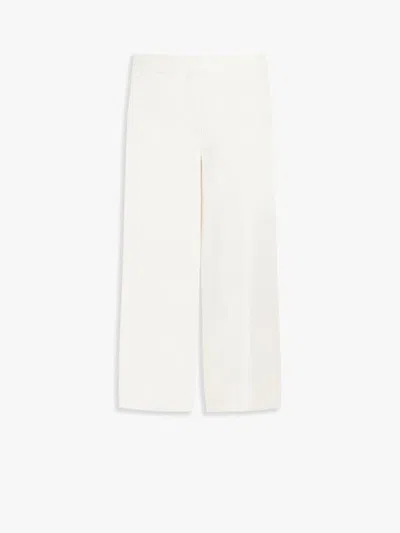 Max Mara Jersey Pants In White