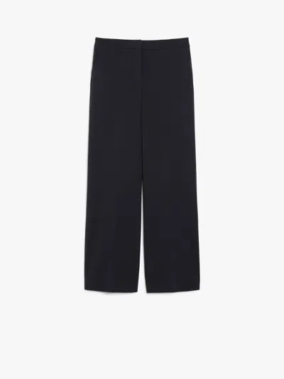 Max Mara Jersey Pants In Black