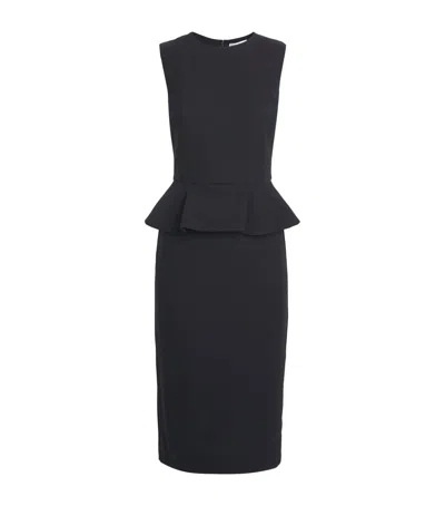 Max Mara Jersey Peplum-detail Midi Dress