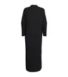Max Mara Long Cotton Shirt Dress In Black