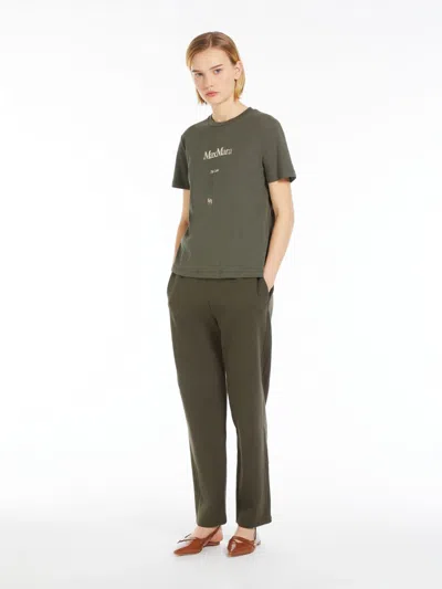 Max Mara Jersey Print T-shirt In Green