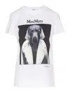 Max Mara Cipria Graphic Print T-shirt In White