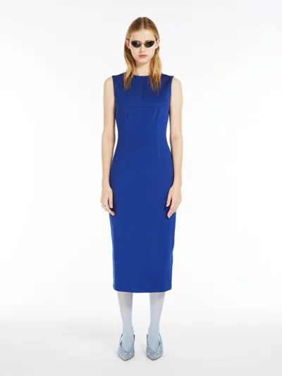 Max Mara Jersey Sheath Dress In China Blue | ModeSens