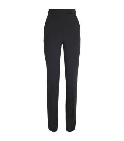 Max Mara Jersey Slim Trousers In Black